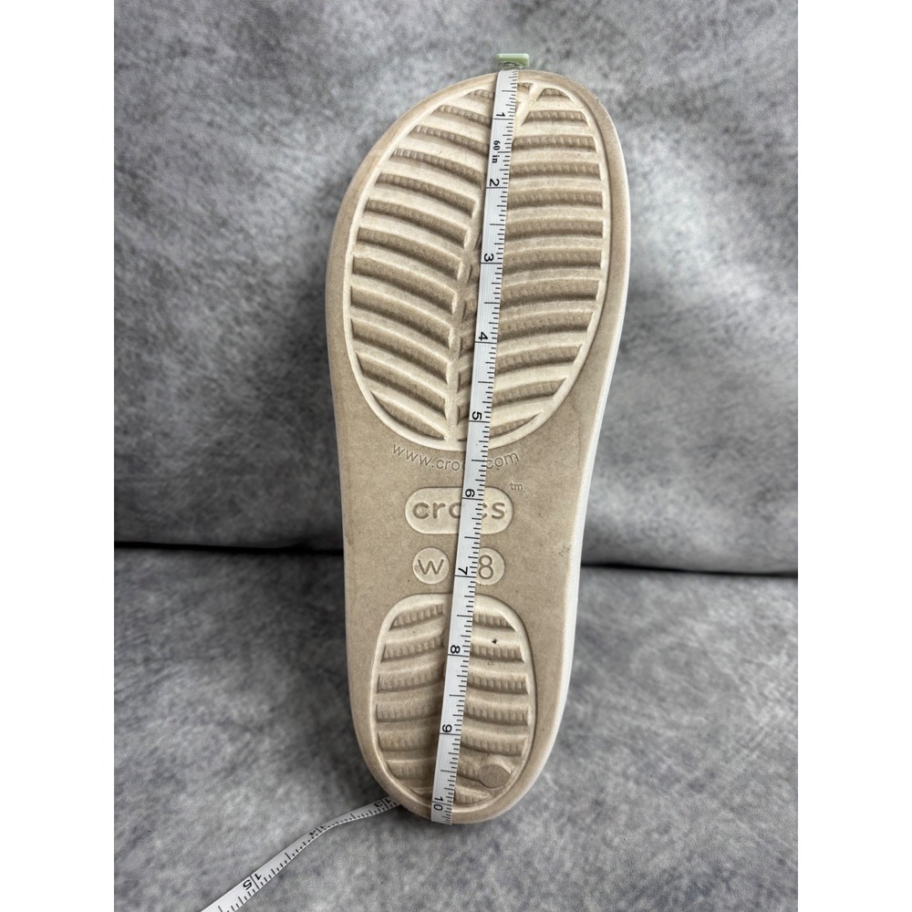 CROCS Women's Baya Platform Sandals Shoes in White Size 8 - Picture 10 of 10